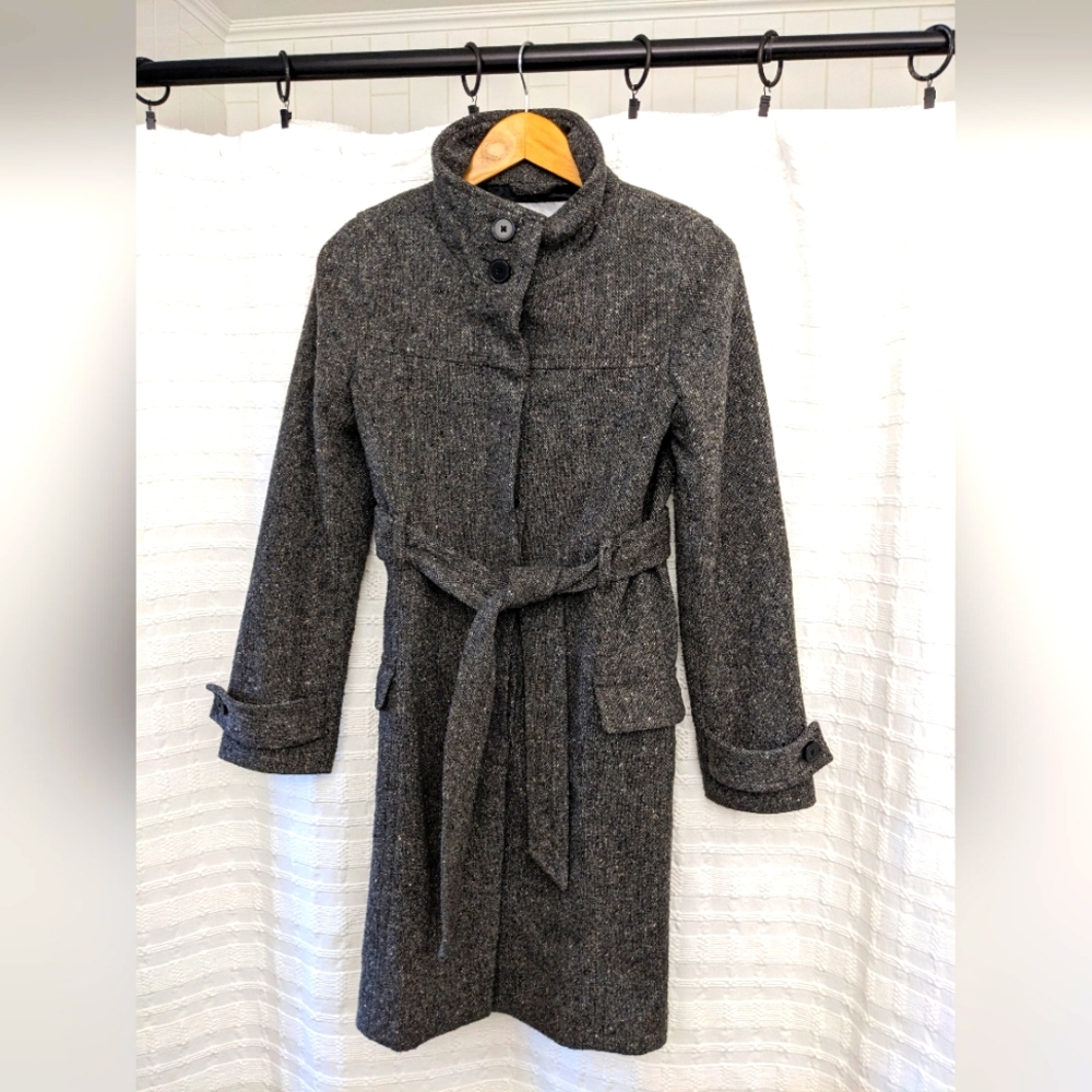 Old Navy wool coat xs tweed